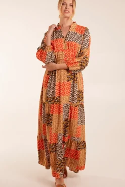 Abstract Pattern Maxi Dress