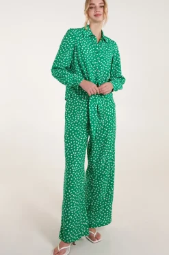 Abstract Polka Dot Oversized Shirt