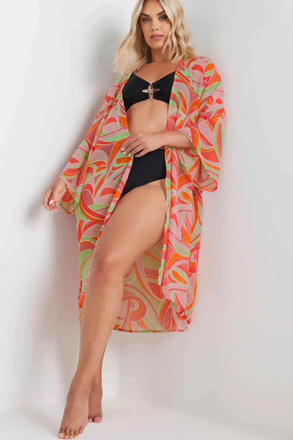 Abstract Print Beach Shirt