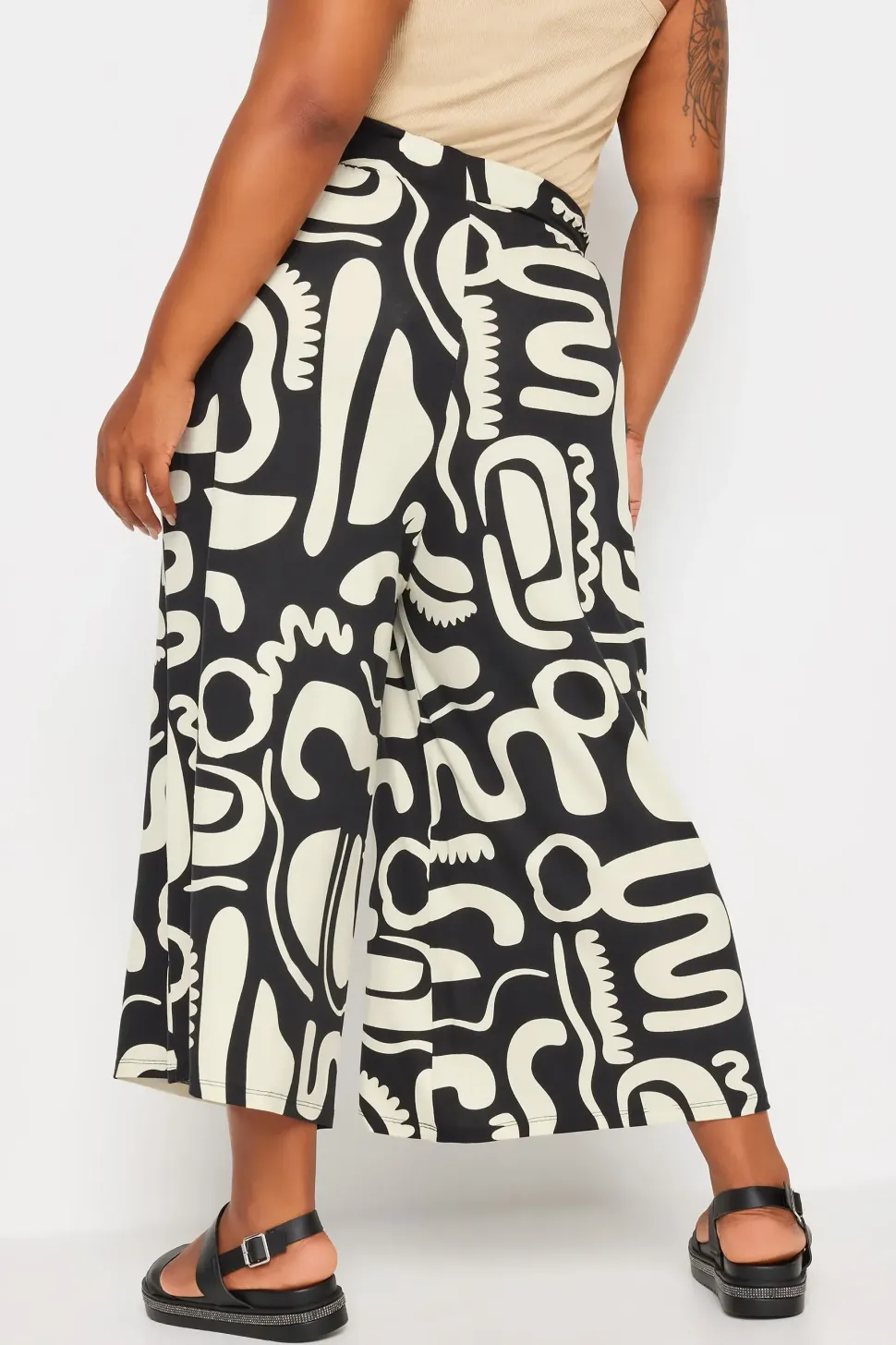 Abstract Print Culottes