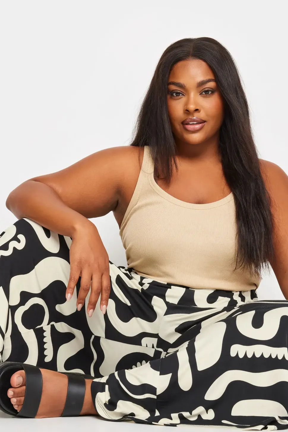 Abstract Print Culottes
