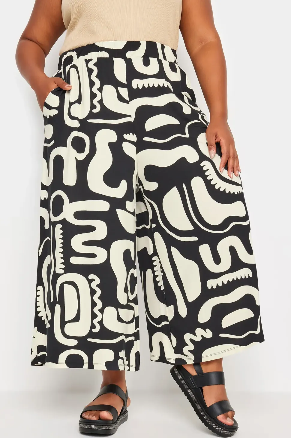 Abstract Print Culottes