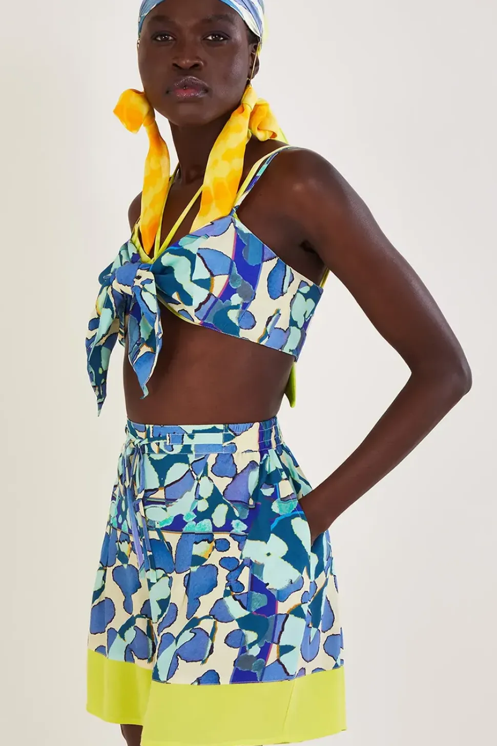 Abstract Print Shorts