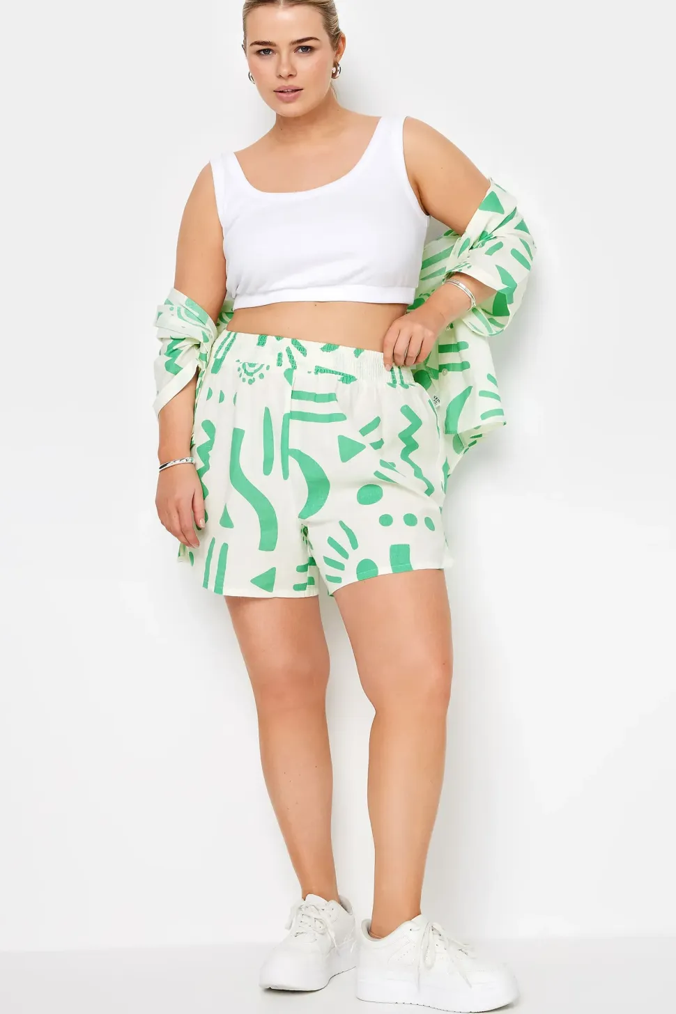 Abstract Print Shorts
