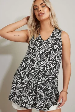 Abstract Print Vest Top