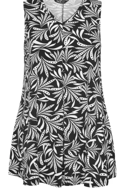 Abstract Print Vest Top