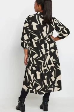 Abstract Shirt Dress