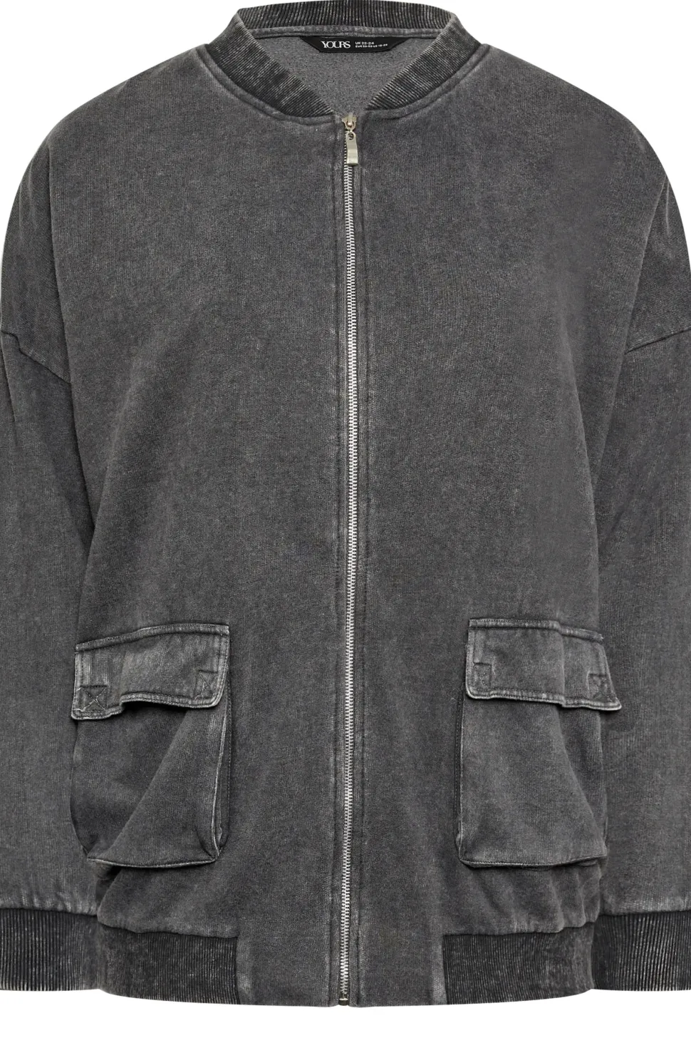 Acid Wash Bomber Jacket