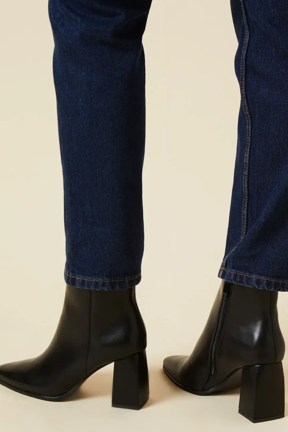 Alto Flared Block High Heel Ankle Boots