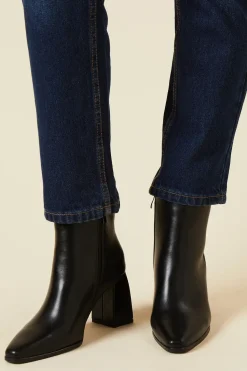 Alto Flared Block High Heel Ankle Boots