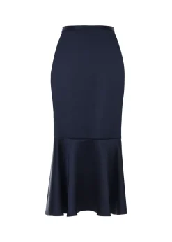 Amberlee Fit and Flare Midi Skirt-