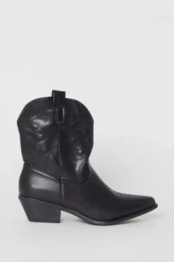 Andi Stitch Detail Western Cowboy Boots