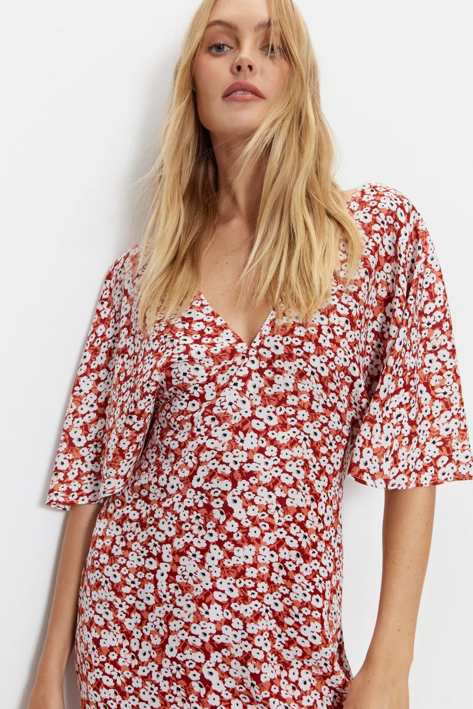 Angel Sleeve Maxi Dress