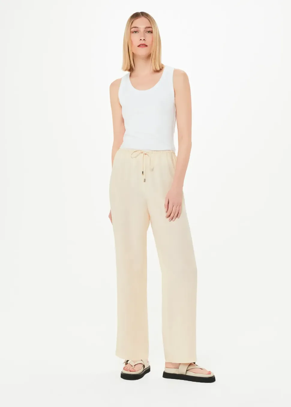 Anika Tie Front Trousers-