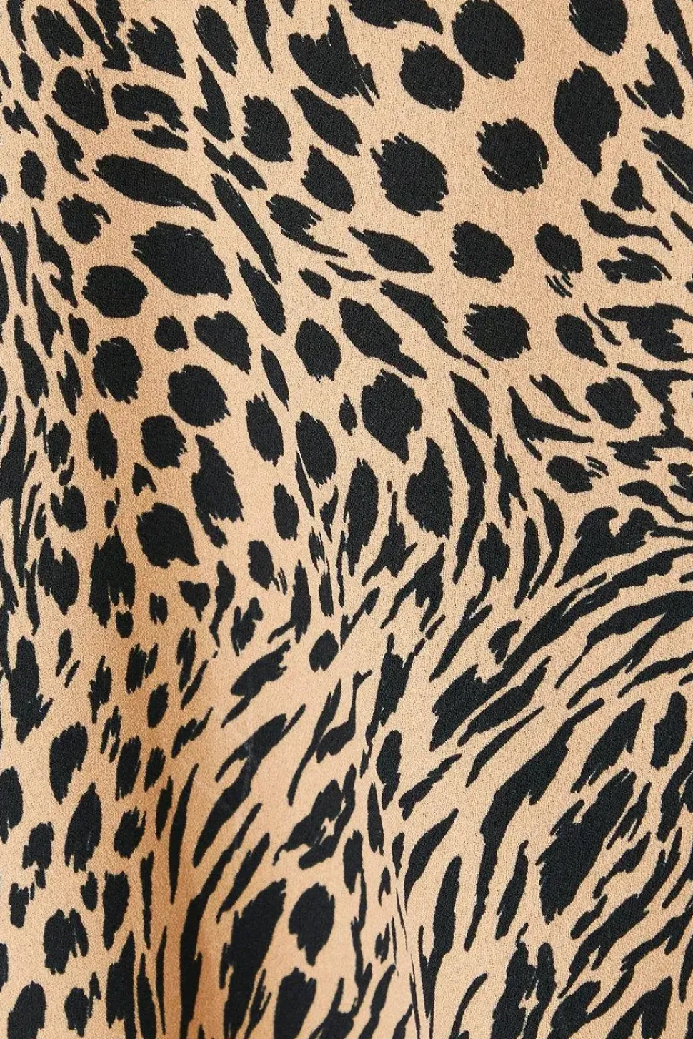 Animal Button Back Tea Blouse