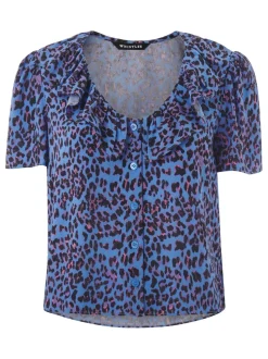 Animal Cheetah Blouse-Animal Print