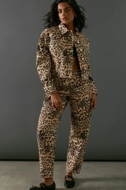 Animal Denim Barrel Leg Jean