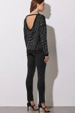 Animal Diamante Embellished Jumper