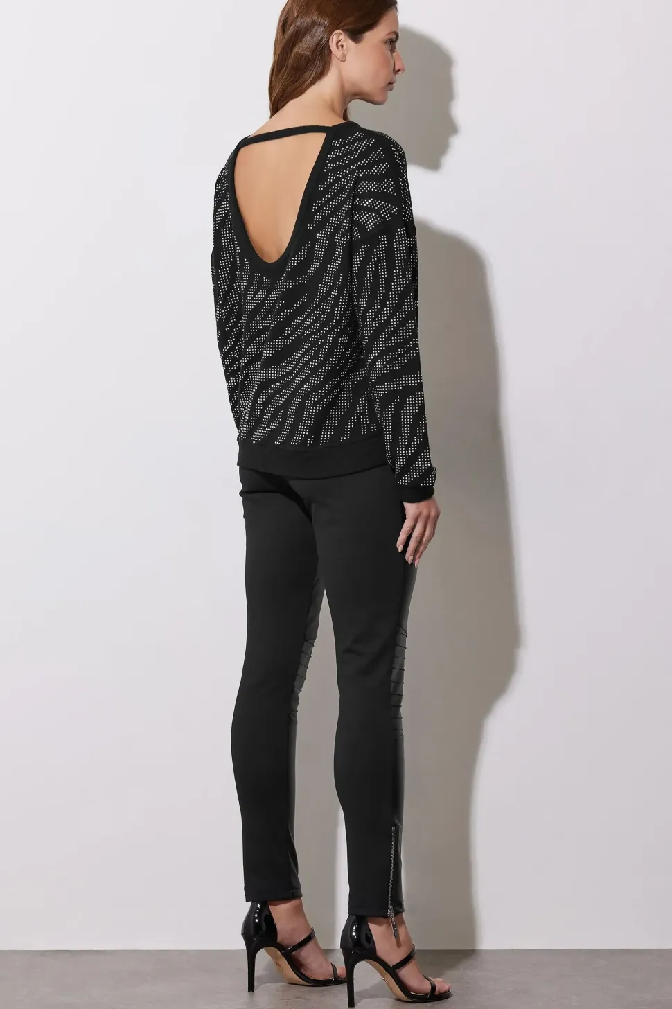 Animal Diamante Embellished Jumper