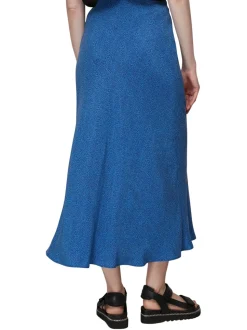 Animal Fleck Print Bias Skirt-Animal Print