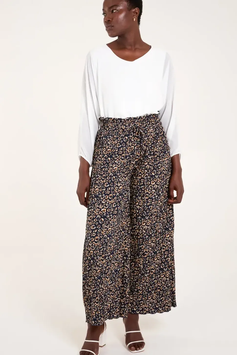 Animal Pleated Trousers