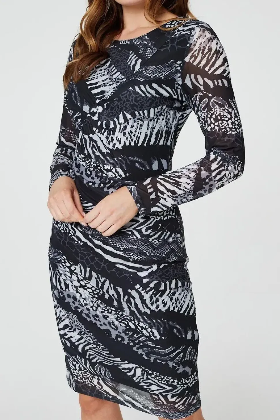 Animal Print Bodycon Short Dress
