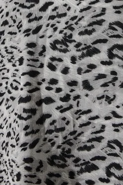 Animal Print Pussybow Blouse