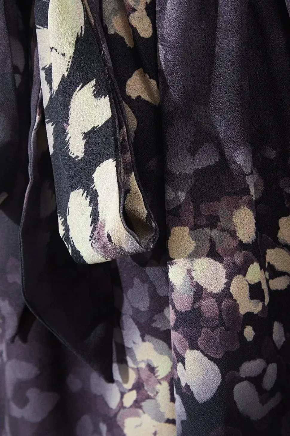 Animal Print Shirred Waist Shirt Dress