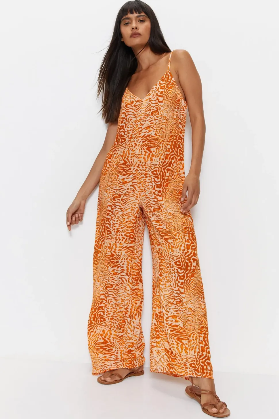 Animal Slouchy Cover Up Jumpsuit
