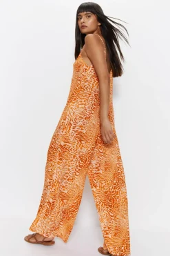 Animal Slouchy Cover Up Jumpsuit