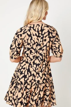 Animal Smock Mini Dress