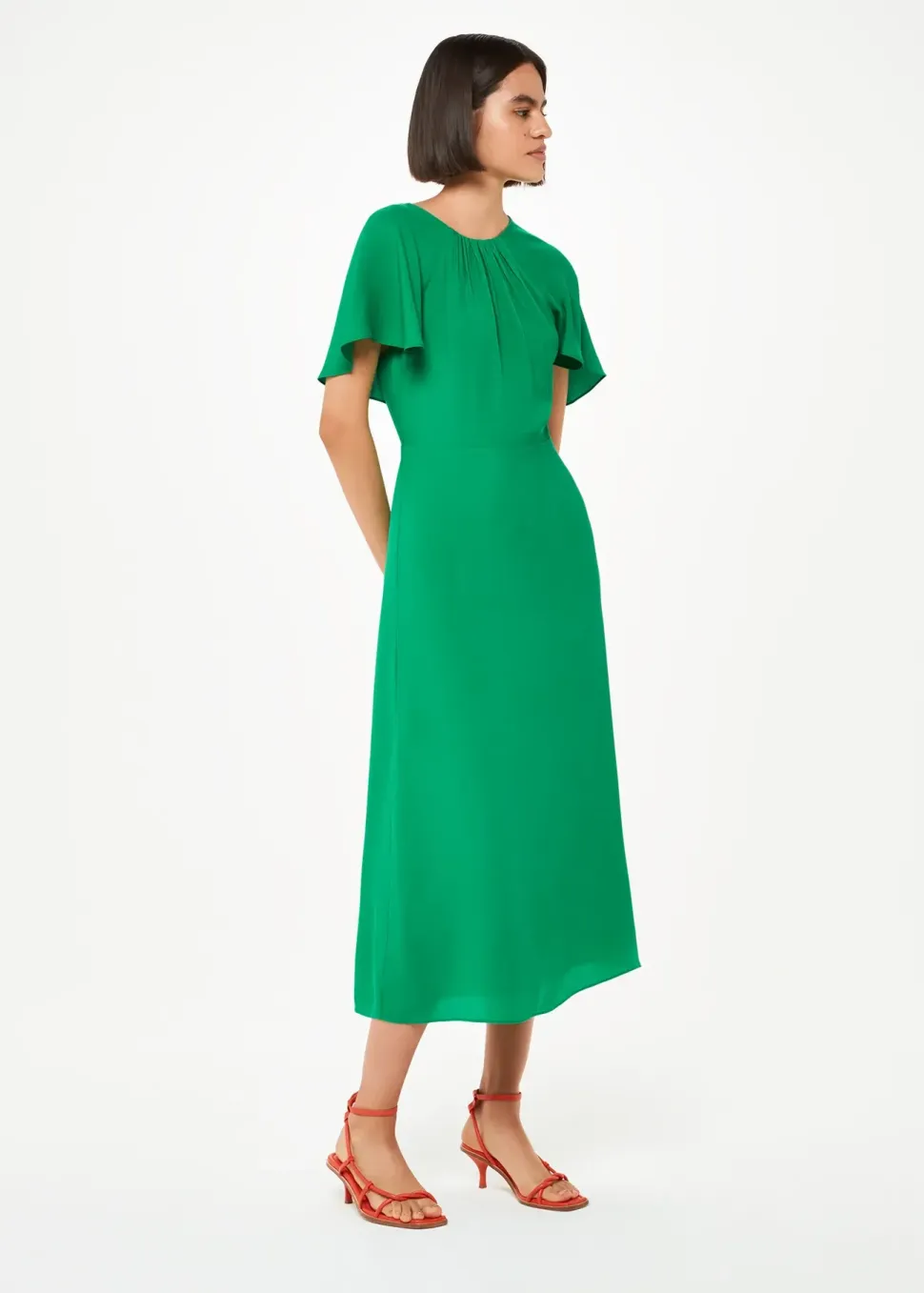 Annabelle Cape Sleeve Dress-
