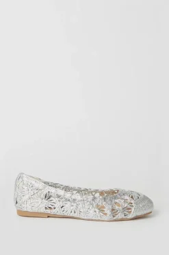 Anna Woven Ballet Pumps