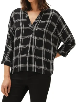 Arella Check Blouse-Checked