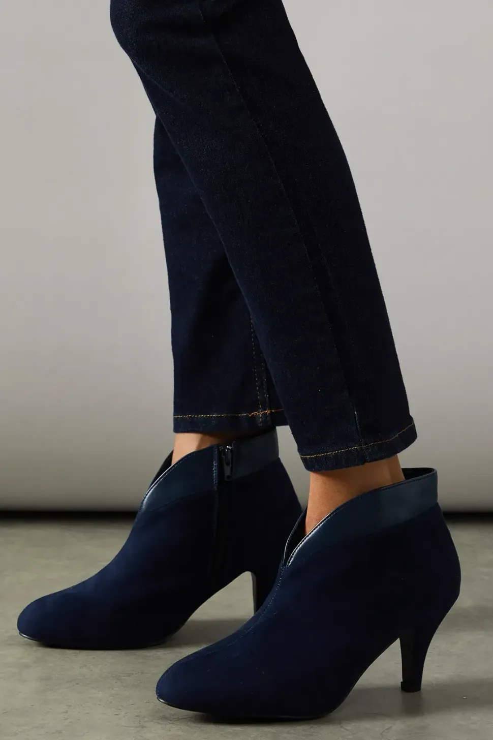 Ashleigh Almond Toe High Heel Shoe Boots