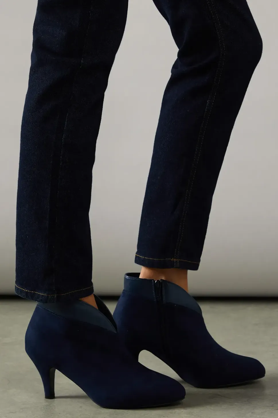 Ashleigh Almond Toe High Heel Shoe Boots