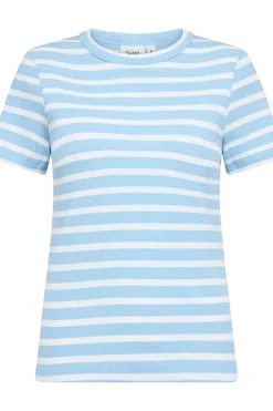 AsterSZ Short Sleeves Stripes T-shirt-Striped