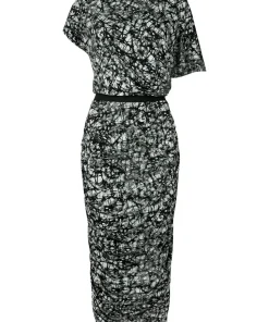 Asymmetric Bodycon Midi Dress
