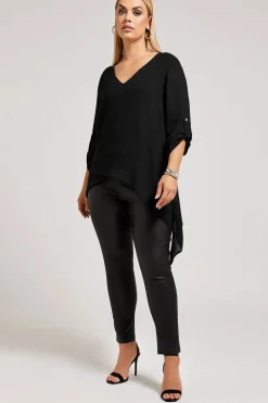 Asymmetric Hem Blouse