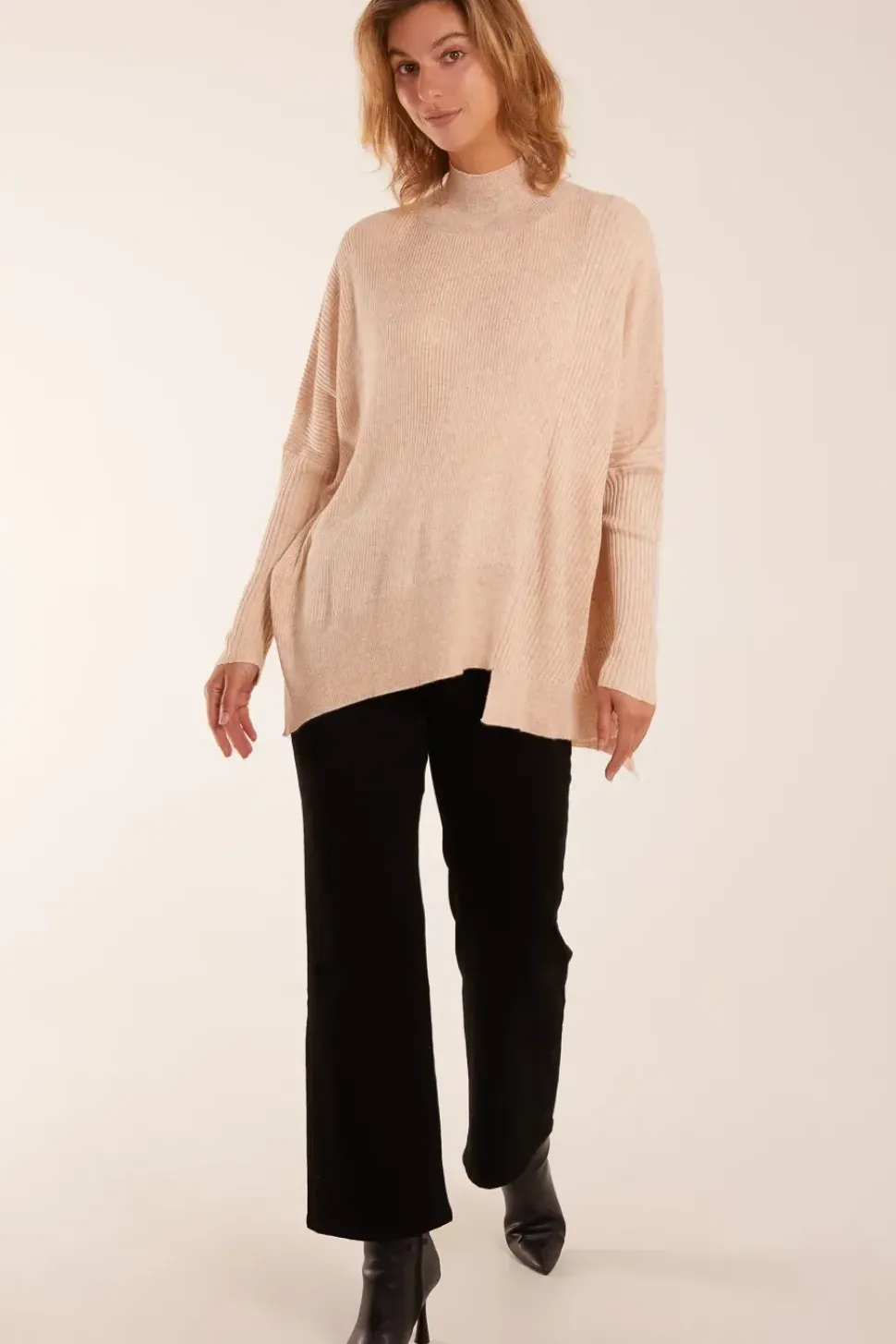 Asymmetric Hem Detail Jumper
