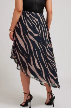 Asymmetric Mesh Skirt