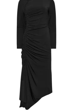 Asymmetric Ruched Dress
