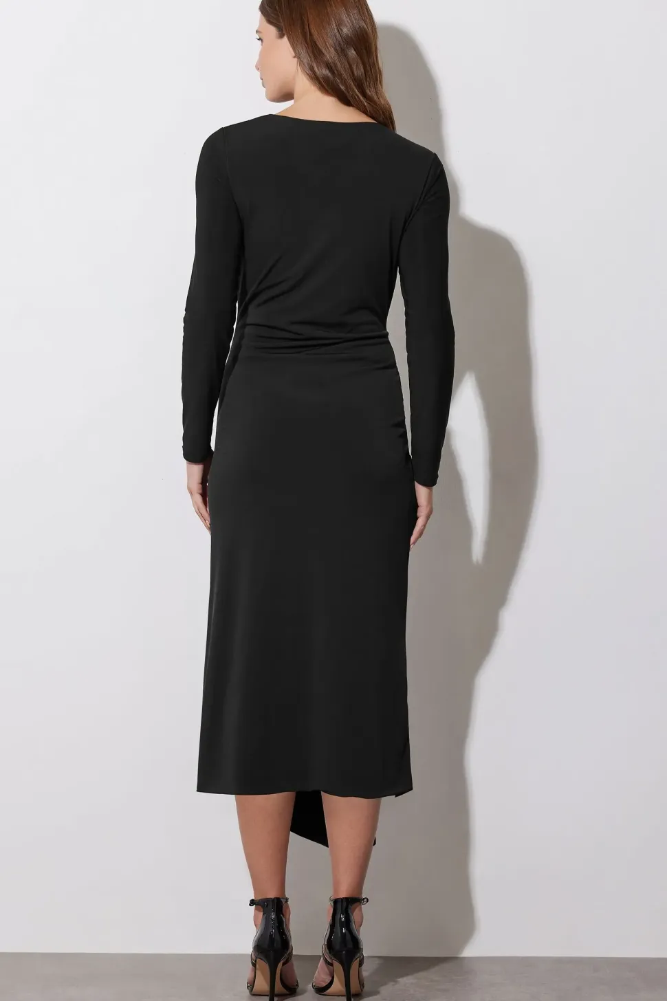 Asymmetric Ruched Dress