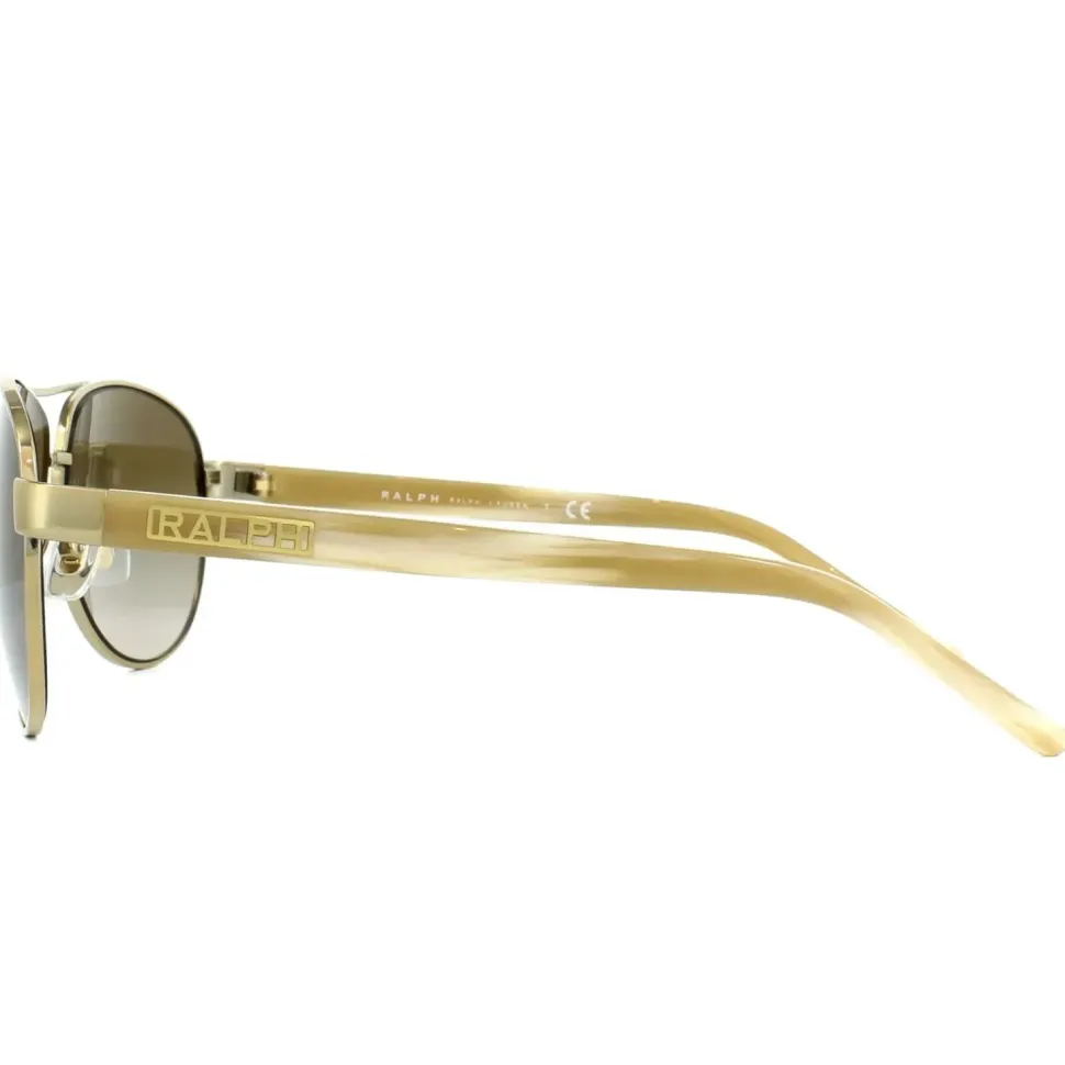 Aviator Gold Cream Brown Gradient Sunglasses