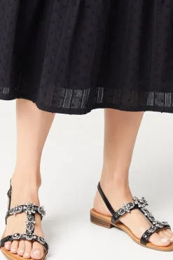 Babsy Jewelled Flat Sandals