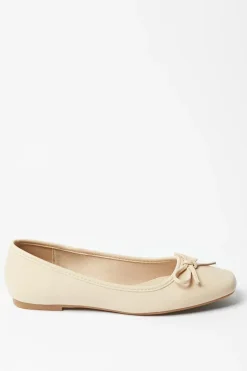 Bahamas Square Toe Bow Detail Ballet Pumps