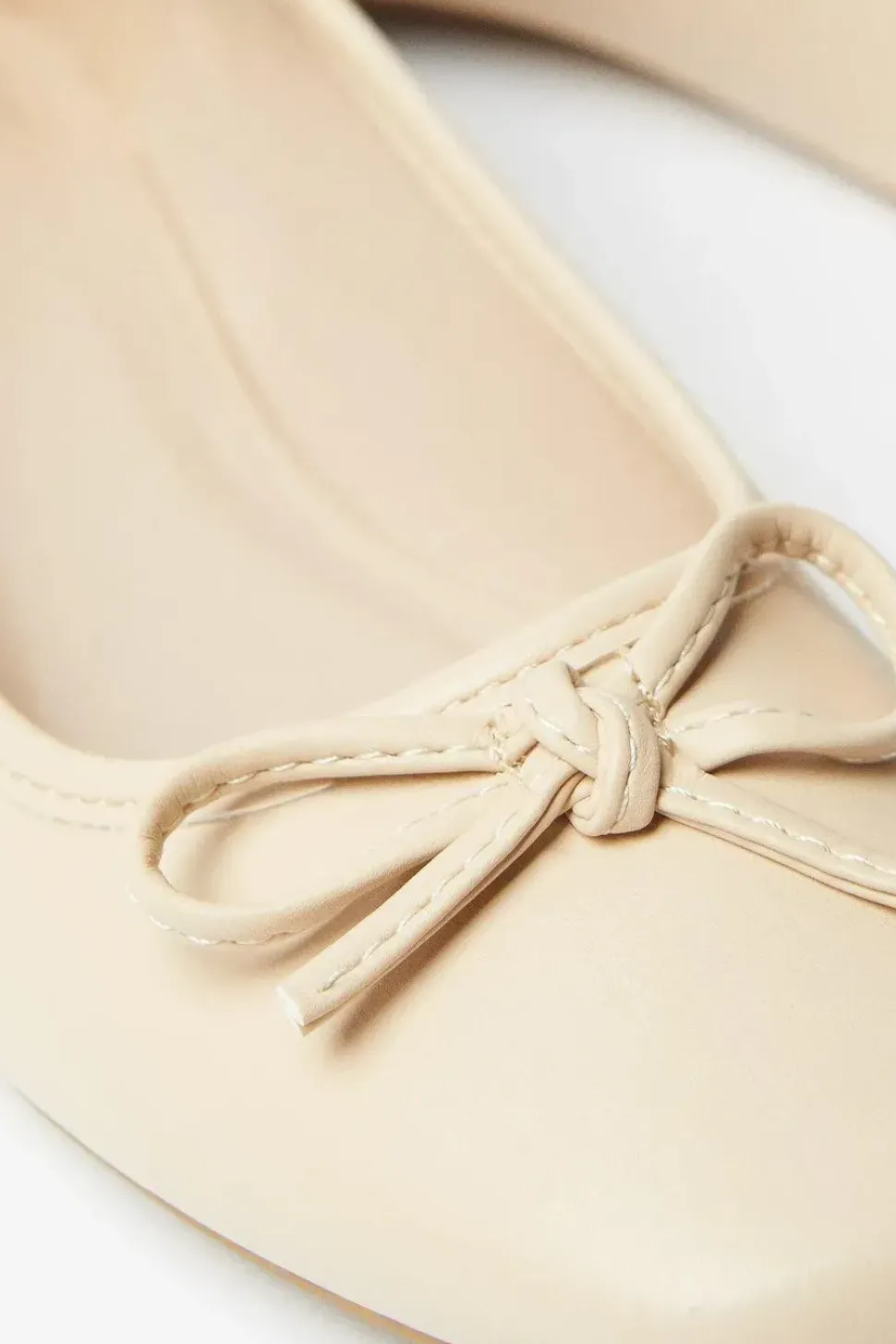 Bahamas Square Toe Bow Detail Ballet Pumps