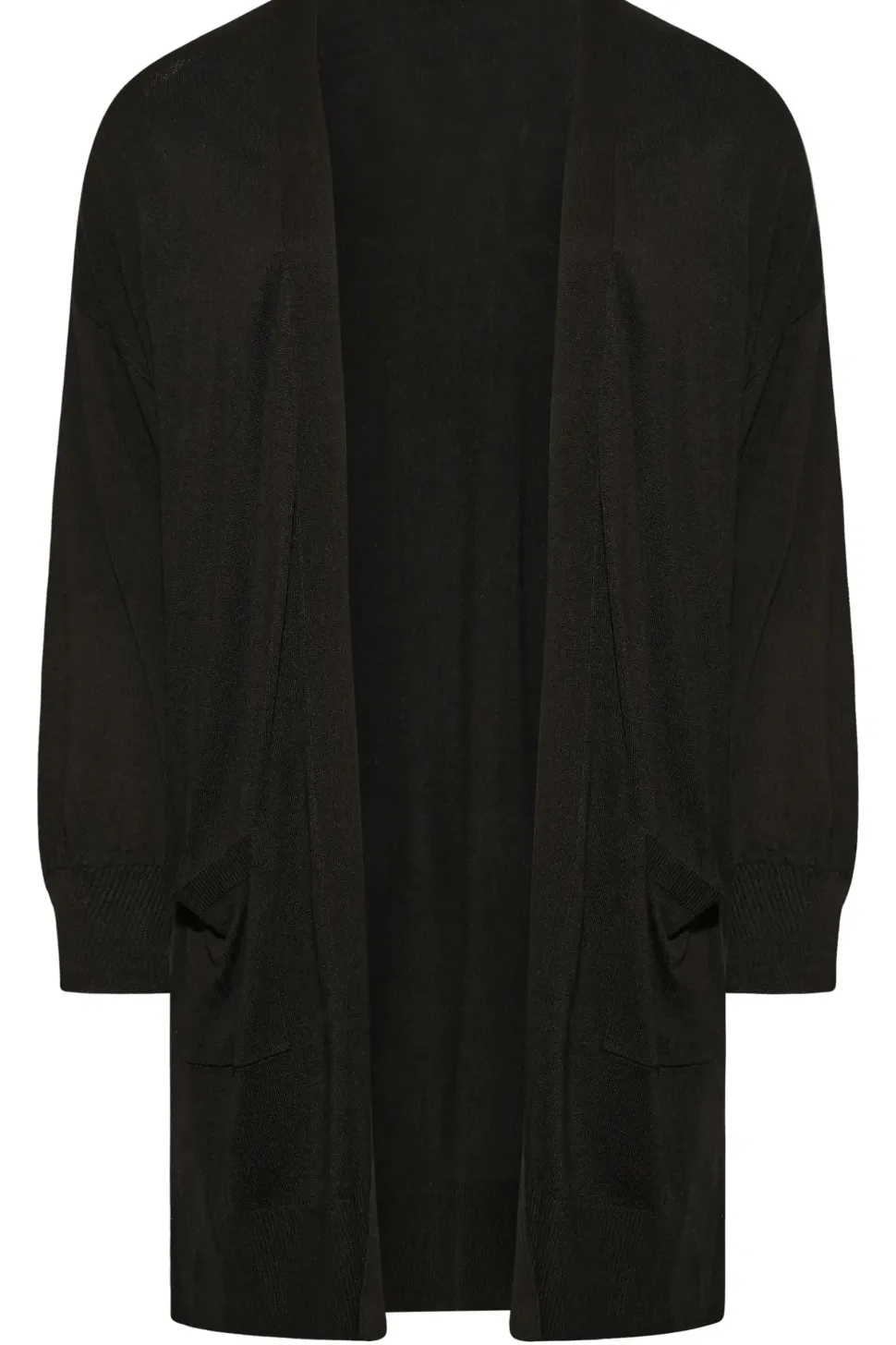Balloon Sleeve Fine Knit Cardigan
