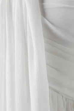 Bandeau Chiffon Beach Wedding Dress