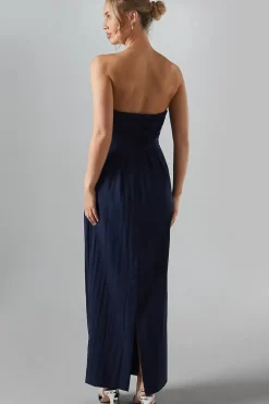 Bandeau Taffetta Bridesmaid Maxi Dress